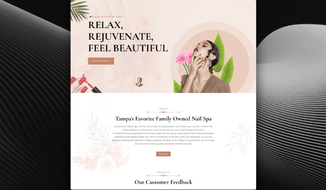 Nail Salon Website Redesign
